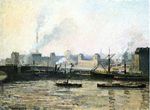 Писсарро Сент Север Мост Руана в тумане 1896г